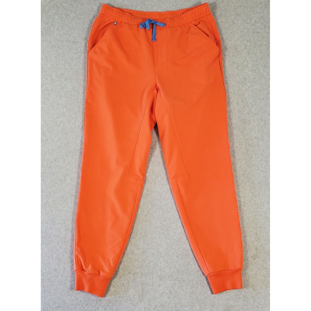 FIGS Tansen Jogger Scrub Pants Mens Large Sunset Orange Technical Collection
